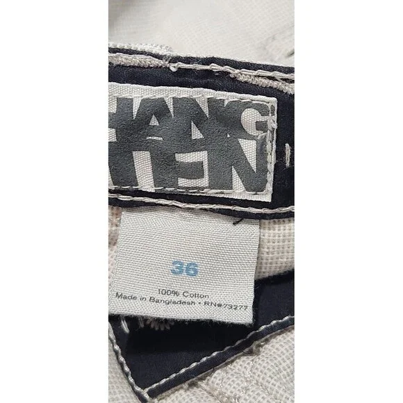 Hang Ten Shorts Size 36 Color Beige 100% Cotton With Pockets - Picture 10 of 12